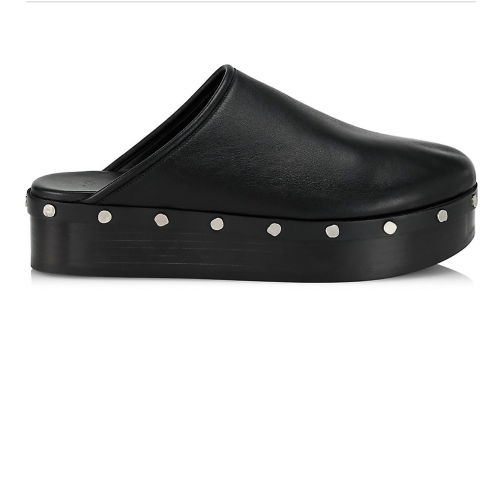 Co. Mule Leather Studded Slides Retail: $795